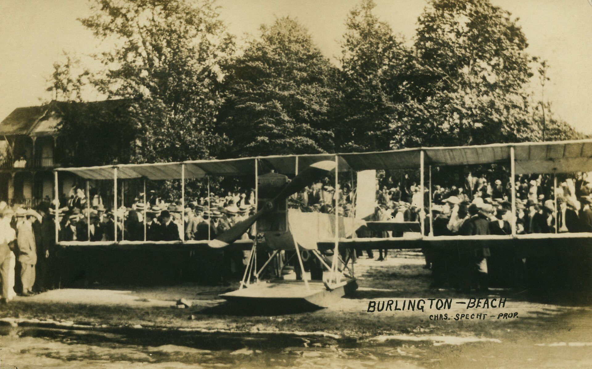 vintage beach crowd photo