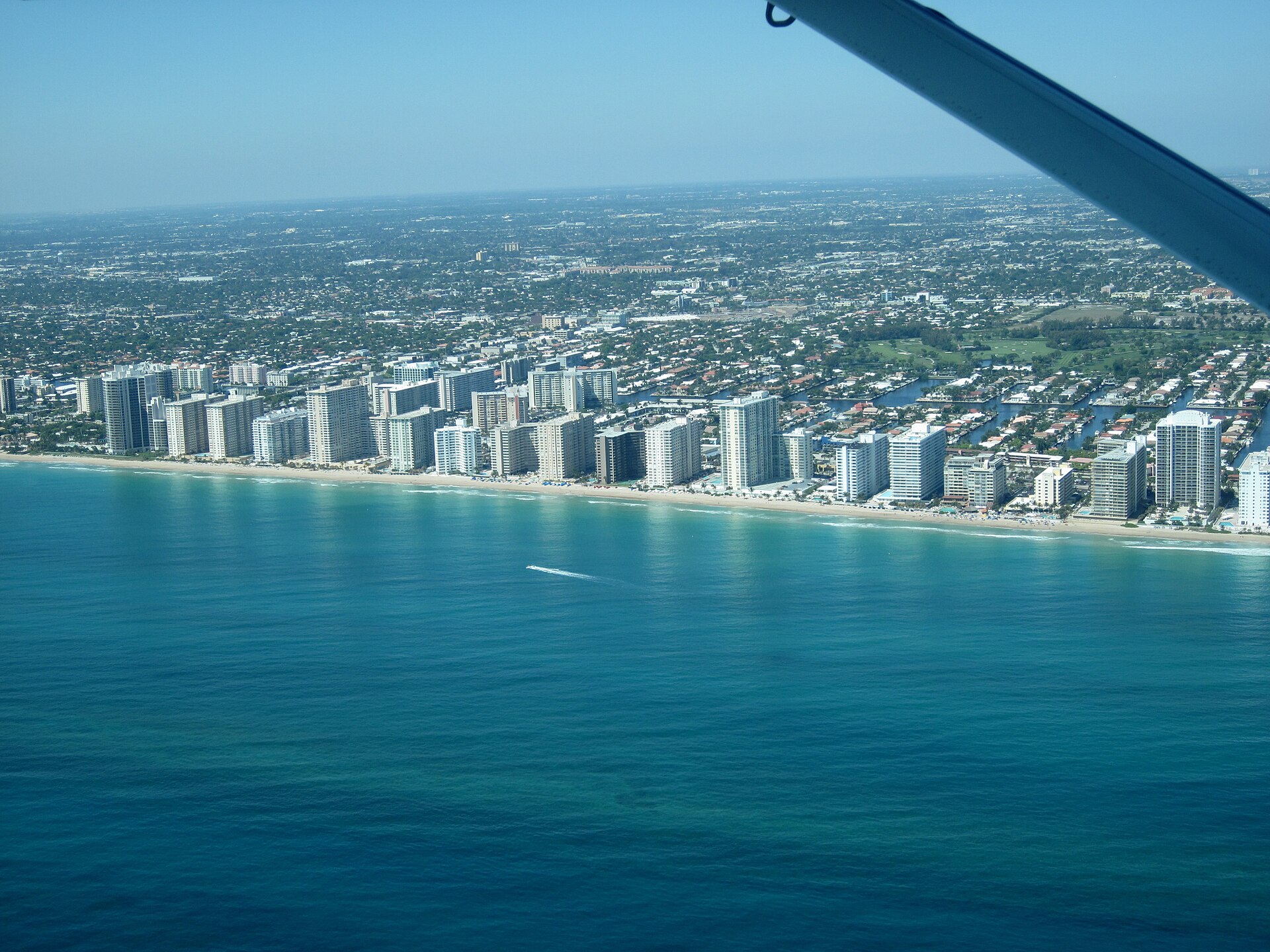 Fort Lauderdale beach aerial
