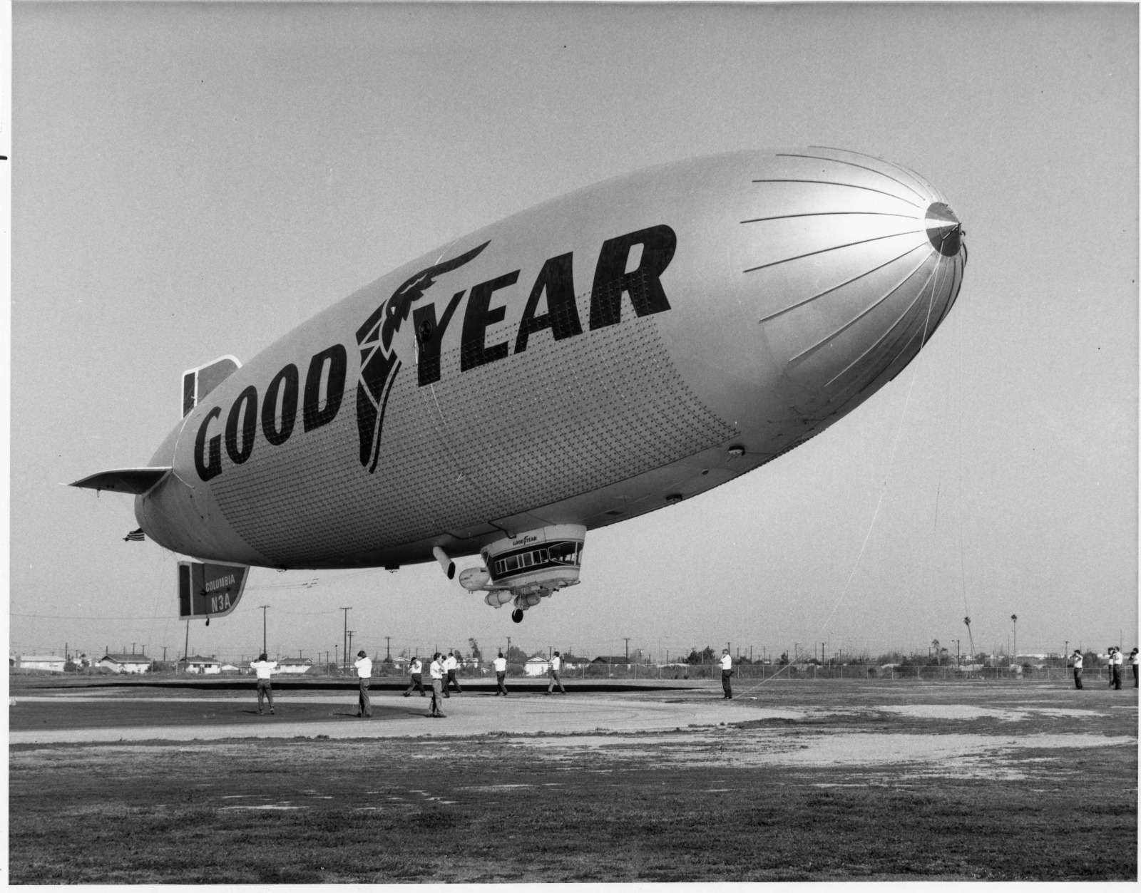 Goodyear blimp airship sky