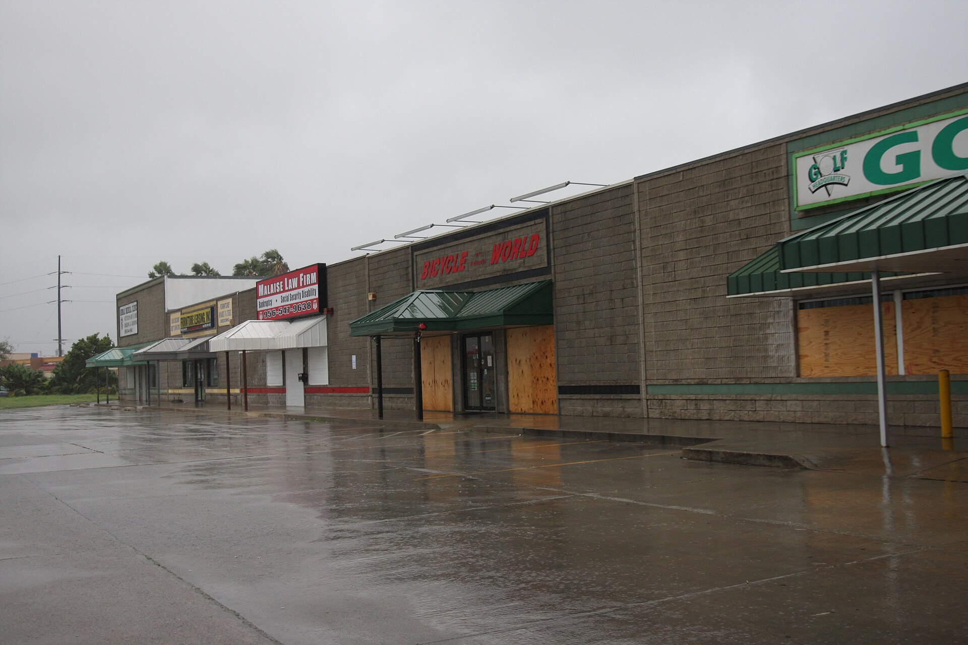 boarded windows storm preparation