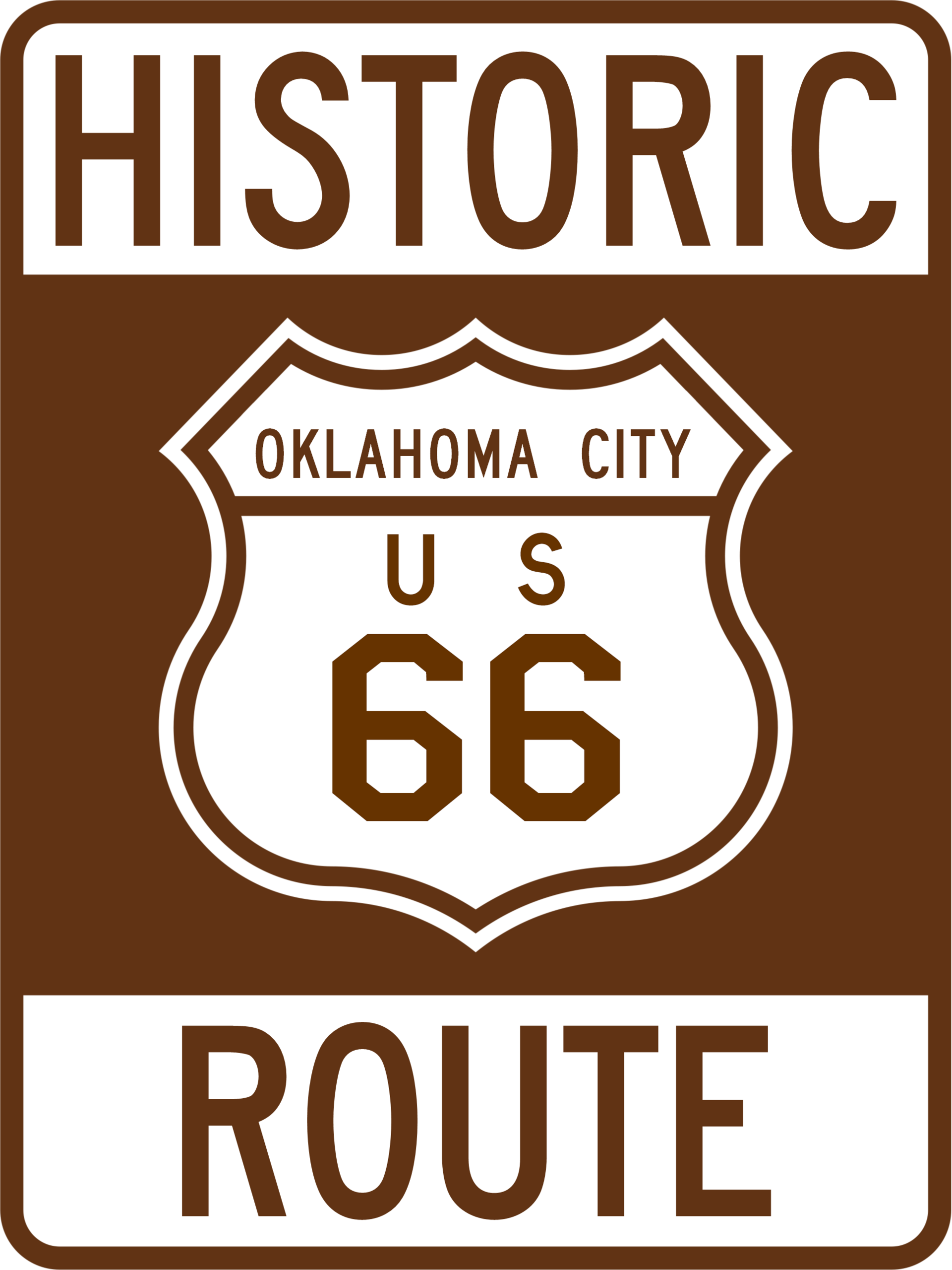 American highway road sign