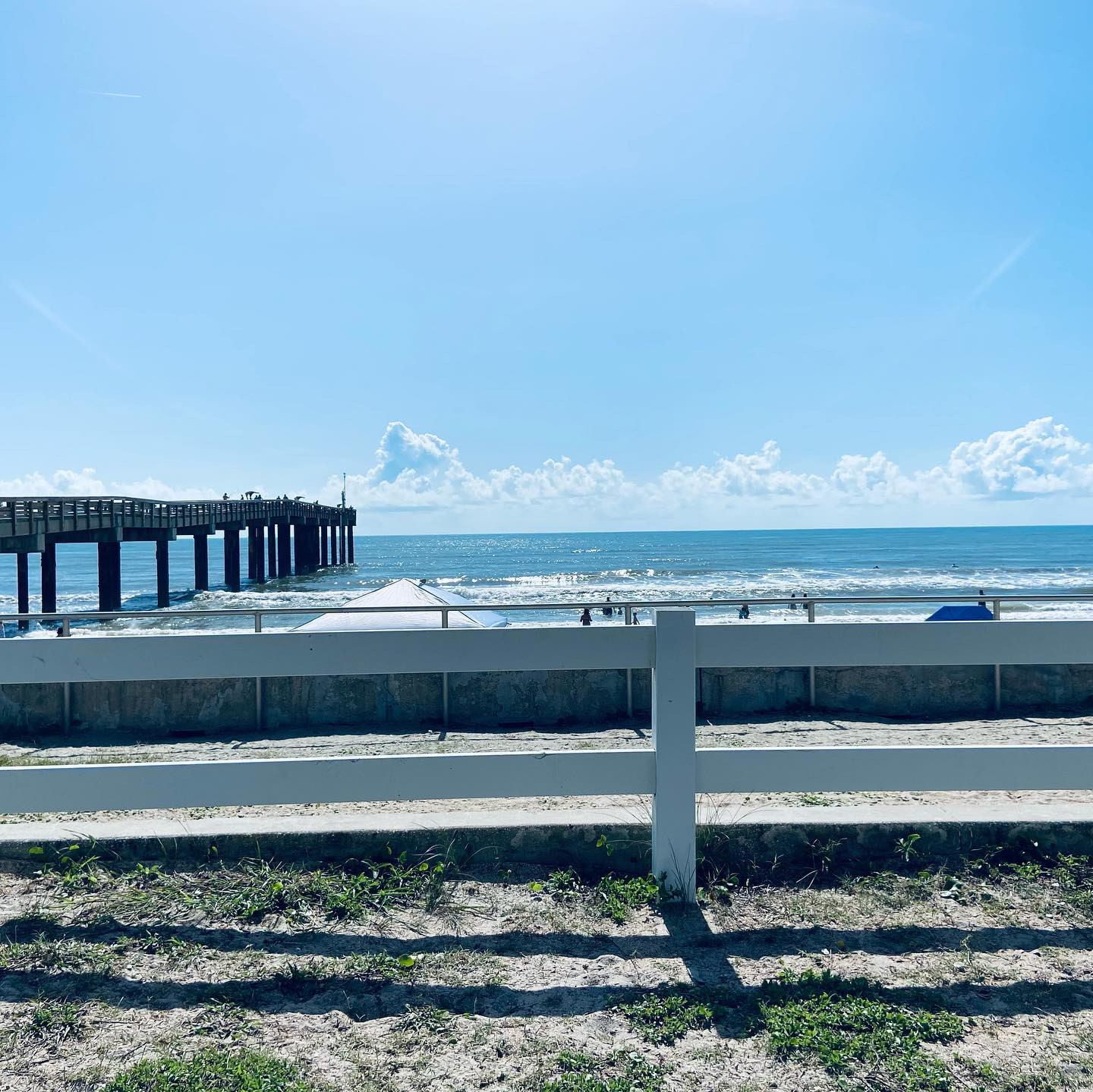 Florida fishing pier ocean