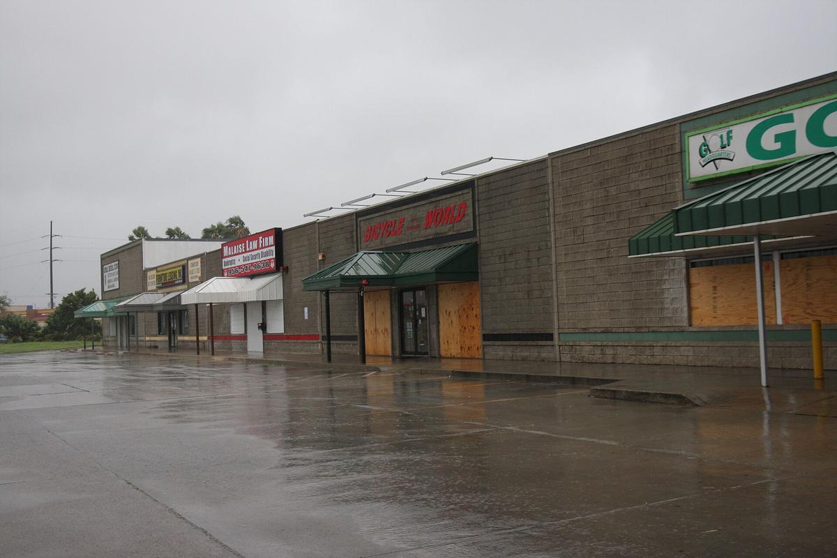 boarded windows storm preparation
