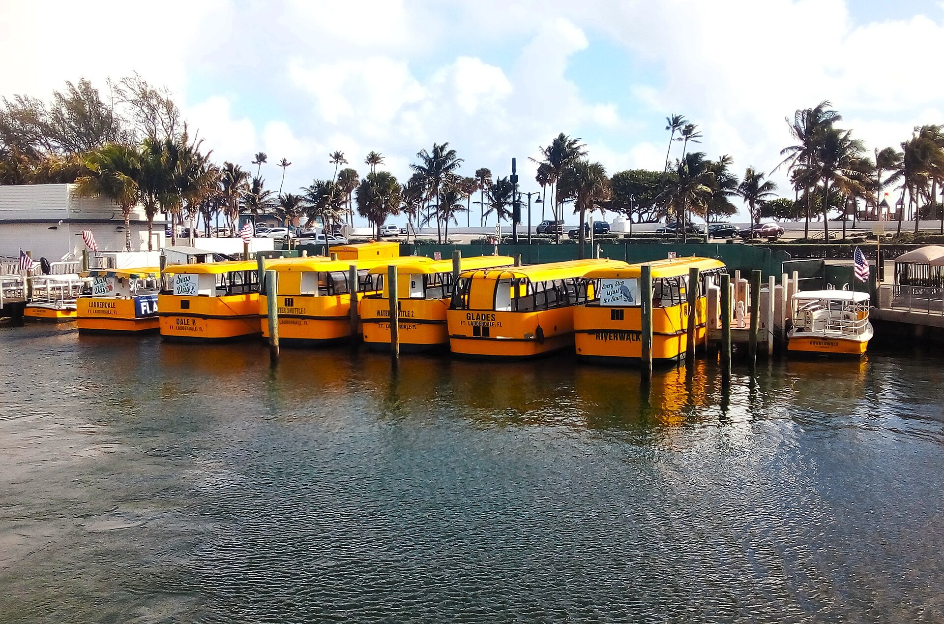 Fort Lauderdale water taxi canal